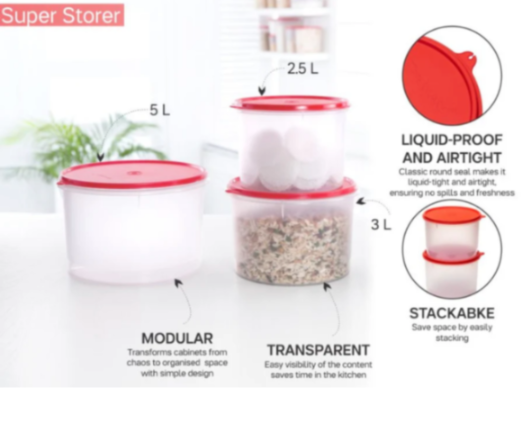 Tupperware Super Storer Canister Set