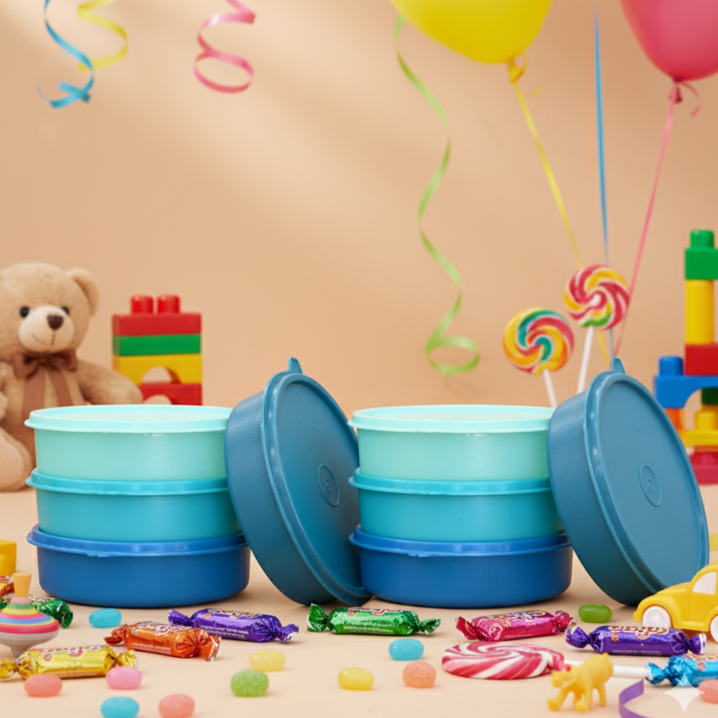 Tupperware Large Handy Bowls Set of 8 | Airtight & Leakproof Storage