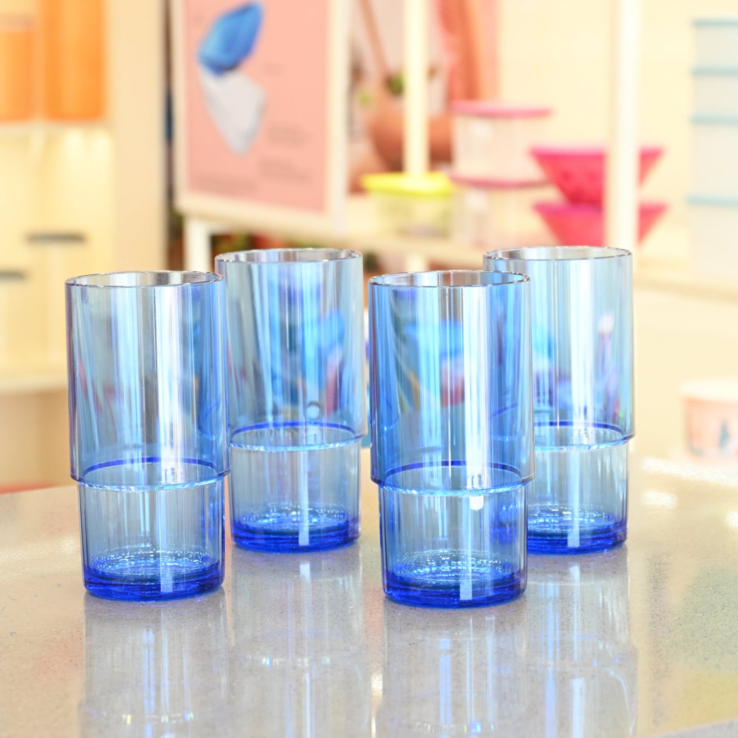 Tupperware Deluxe Tumblers Set of 4