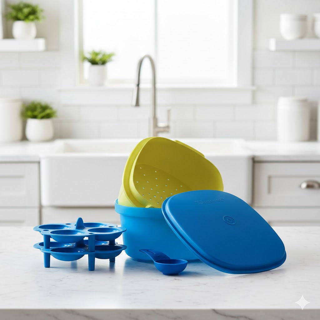 Tupperware Multi Cook 3.3L - 5-Piece Microwave Cooking & Steaming Set