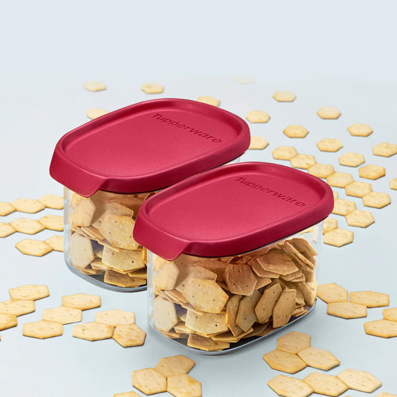 Tupperware Ultra Clear Oval Container 1L – Set of 2