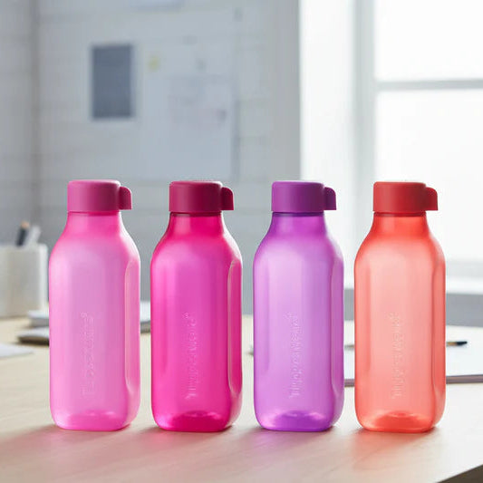 Tupperware Square Bottle 1L Screw Cap Set of 4