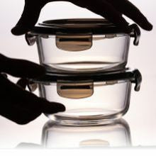 Tupperware Clear Stack Glass Set