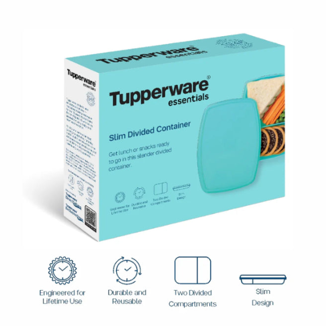 Tupperware Slim Divided Lunch Container