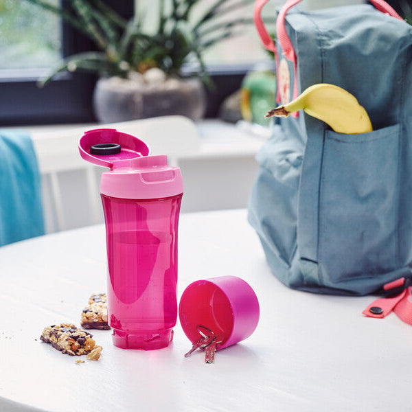 Tupperware Sports Bottle 600ml with Flip Cap & Storage Compartment