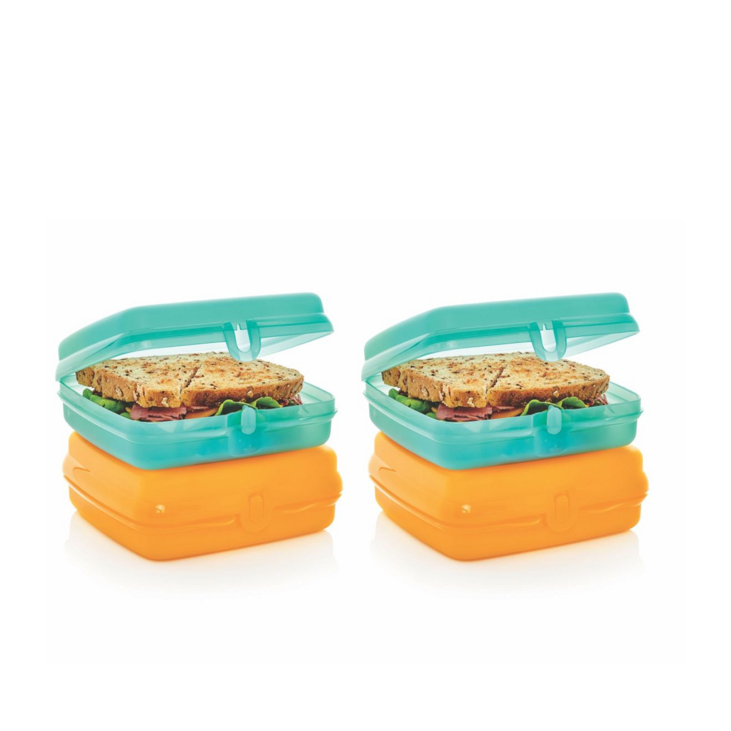 Tupperware Sandwich Keeper - BPA-Free Reusable Lunch Container 4pcs
