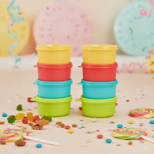 Tupperware Snack Cup 8pcs  - Tropical 8pcs| 4oz Portable Containers