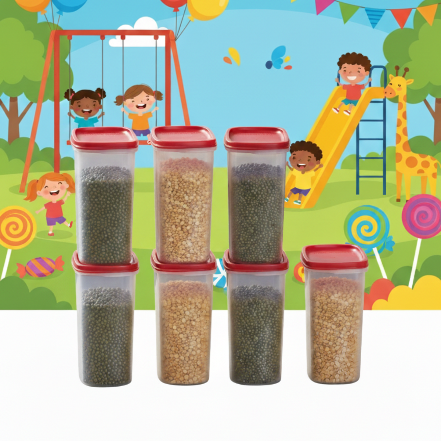 Tupperware Smart Saver 1.7L Dry Storage Container - 7 pcs