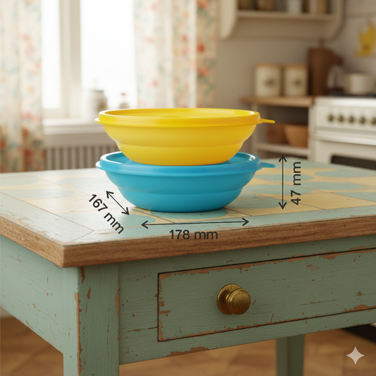 Tupperware Stackable Storage Bowls - 380ml Plastic Containers Set