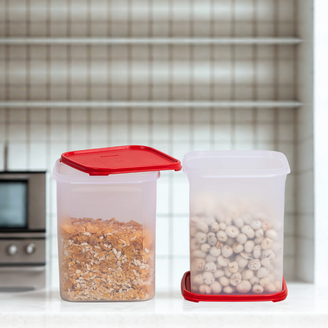 Tupperware MM Square Storer 5.5L – Set of 2