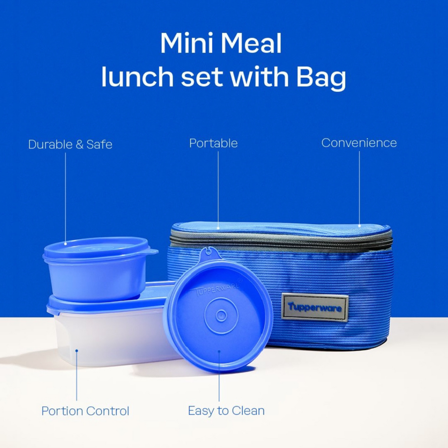 Tupperware Mini Meal Lunch Set with Bag