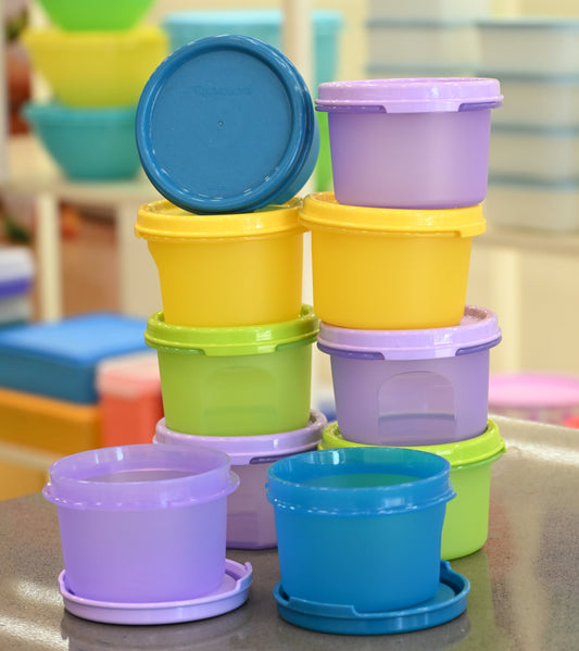 Tupperware MM Round Containers 200ml Set of 8