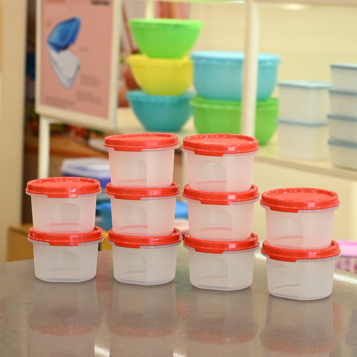 Tupperware MM Round Containers Combo 200ml & 440ml Set of 20