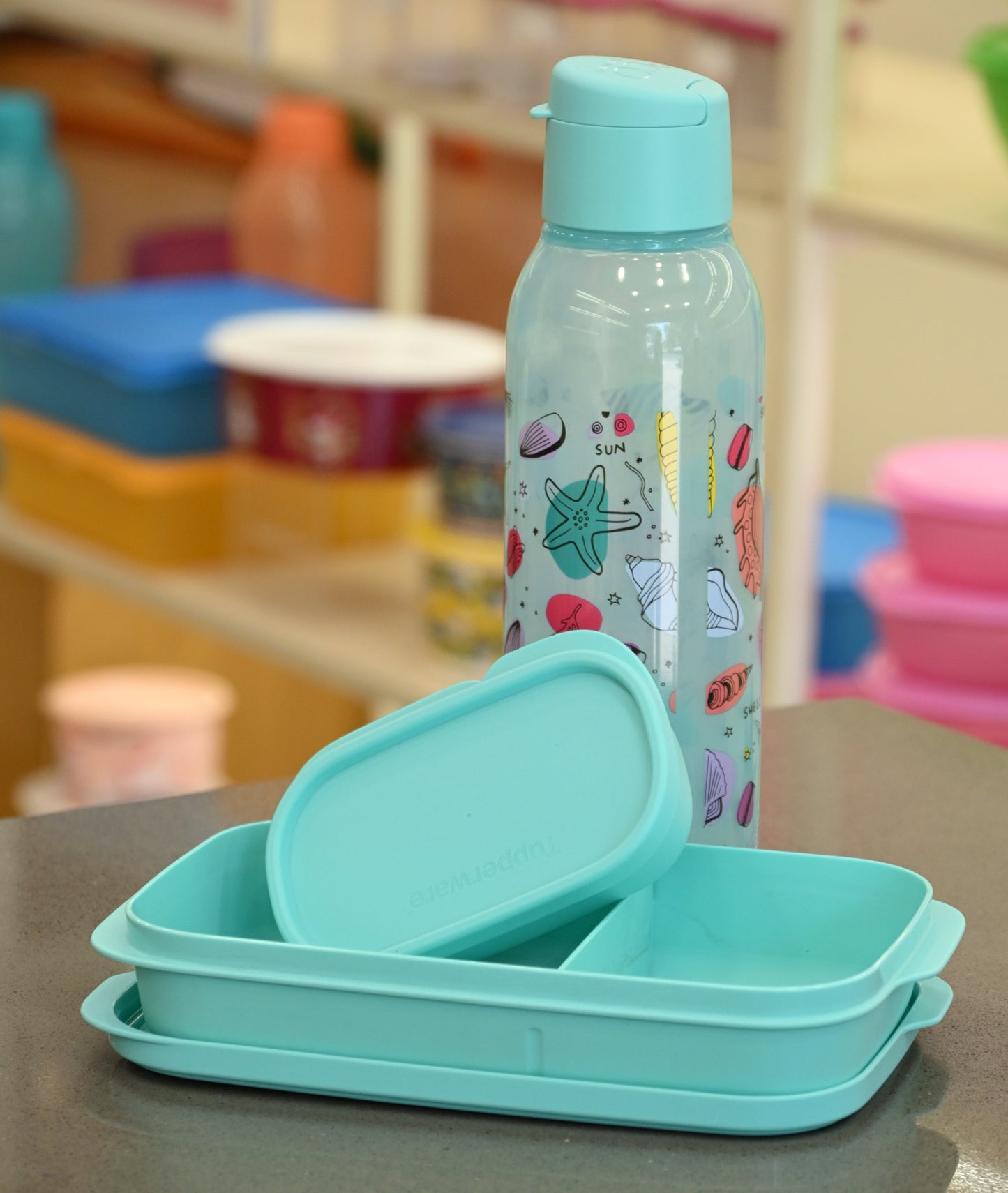 Tupperware My Lunch Set with CNC 750ml Bottle Elsewhere Print