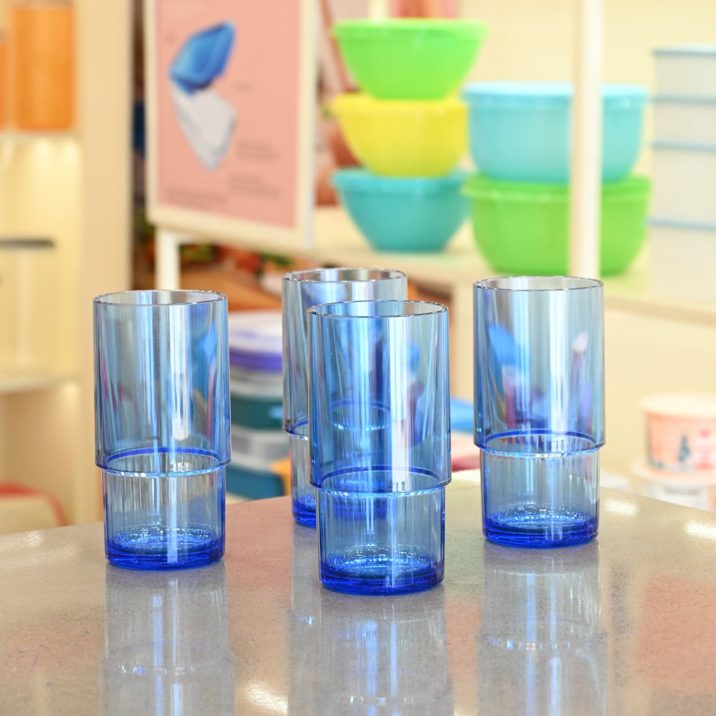 Tupperware Deluxe Tumblers Set of 4