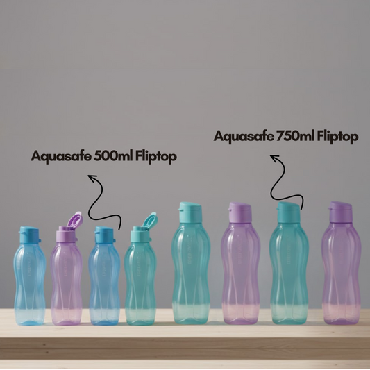 AQUASAFE 750ML (set of 4) + 500ml (Set of 4)
