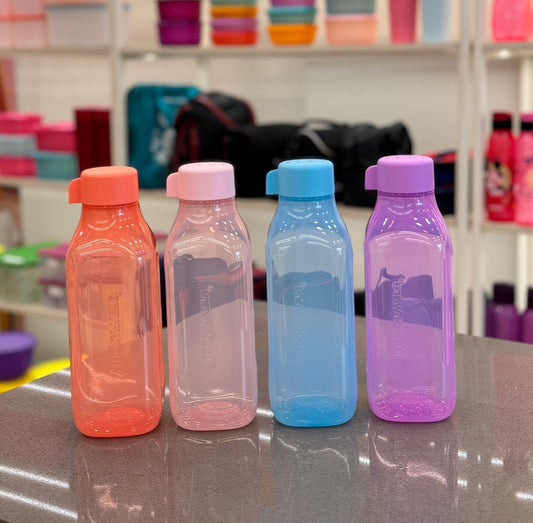 Tupperware Aquasafe Square Bottle 1L – Set of 4