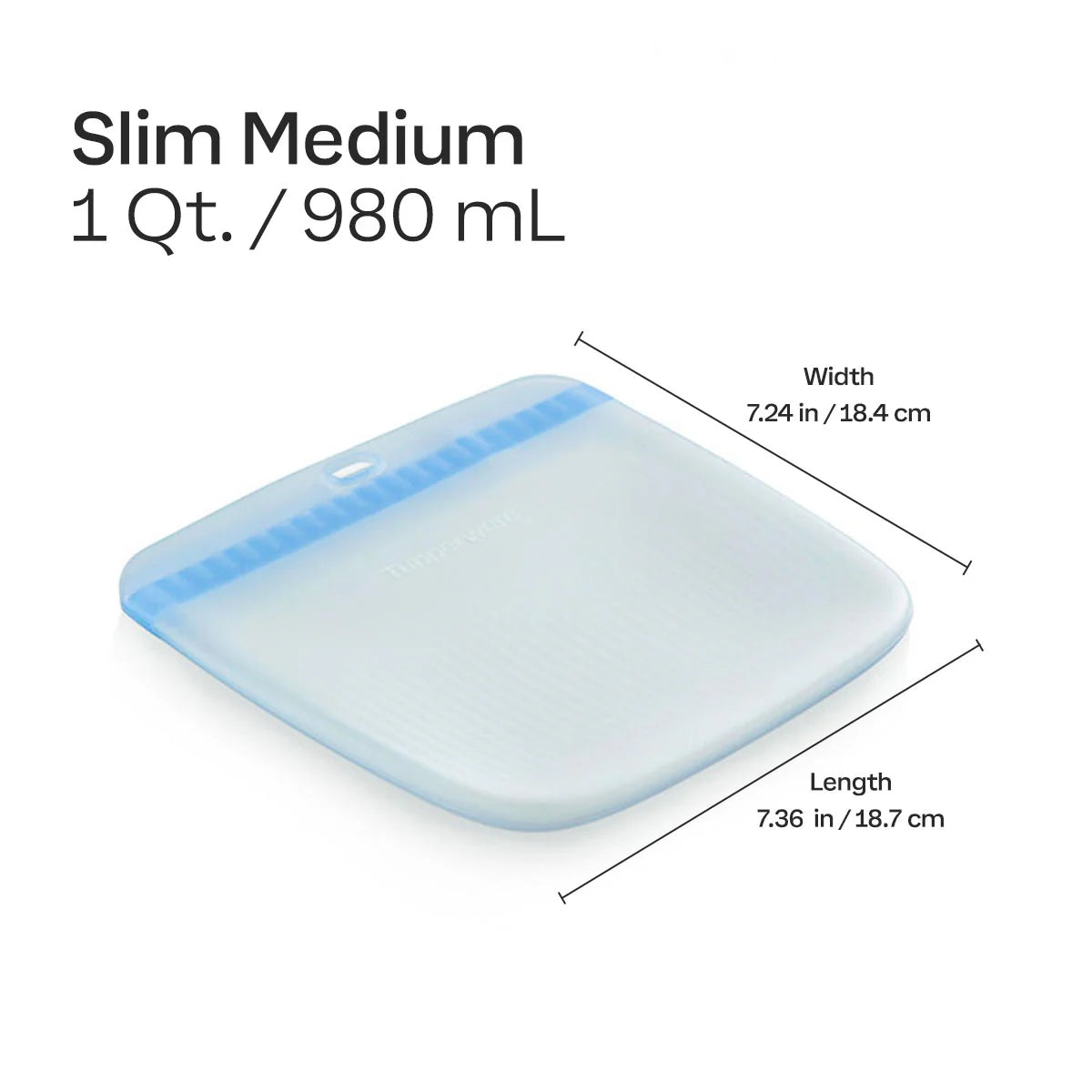 Tupperware Ultimate Silicone Slim Bag – Medium 980ml