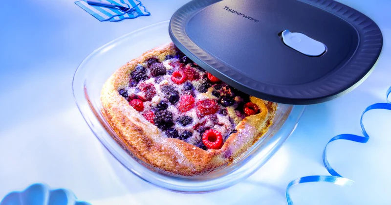 Tupperware Voila Glass Baking Dish 1.6L - Airtight Oven Safe Borosilicate Container