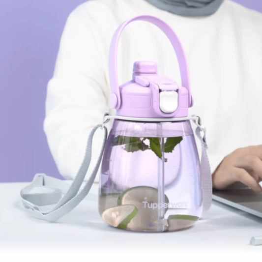 Tupperware Aquadrop Bottle Pot Belly 1.1L
