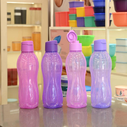 Tupperware Aquasafe Bottle 1L Fliptop Set of 4