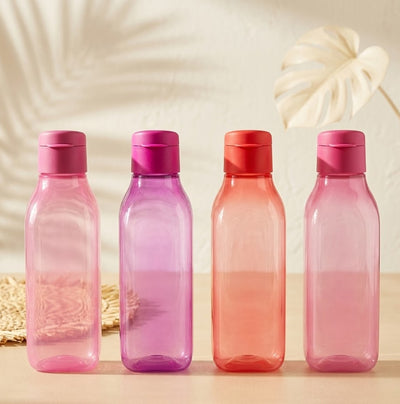 Square Water Bottles 500ml – 4 pcs