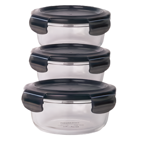 Tupperware Clear Stack Glass Set