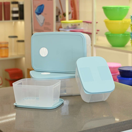 Tupperware Freezer Container Set Small 700ml Medium 1.5L Set of 2 Each