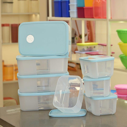 Tupperware Freezer Container Set Small 700ml Medium 1.5L Set of 4 Each