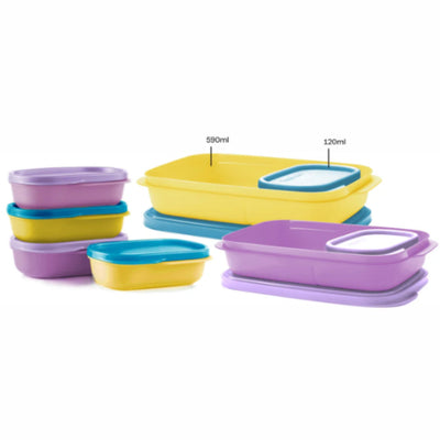 Tupperware My Lunch Set of 2 with Inner Containers Set of 4  Tupperware Mermaid My Lunch  Tupperware Inner Container Set of 4