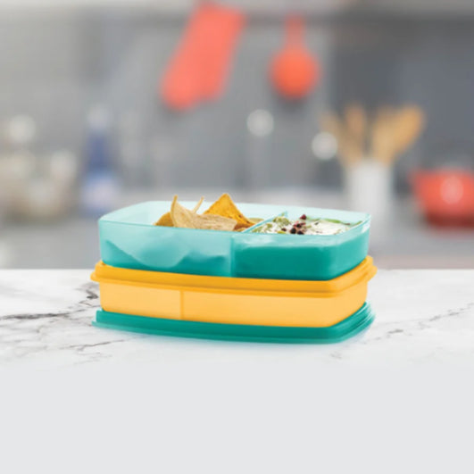 Tupperware Slim Divided Lunch Container Set of 2