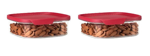 Tupperware Ultra Clear Square 825mL – Set of 2