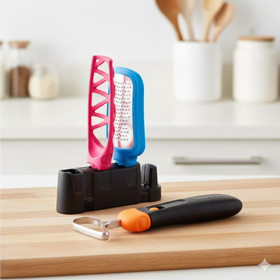 Tupperware 3-in-1 Kitchen Tool - Grater, Whisk & Corer Set