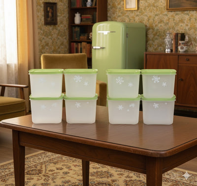 Tupperware Freezer Mate Gen 2 1.1L - Set of 8 | BPA-Free Stackable Freezer Containers