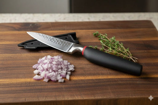 Tupperware Chef Series Utility Knife - Japanese Stainless Steel with Sheath