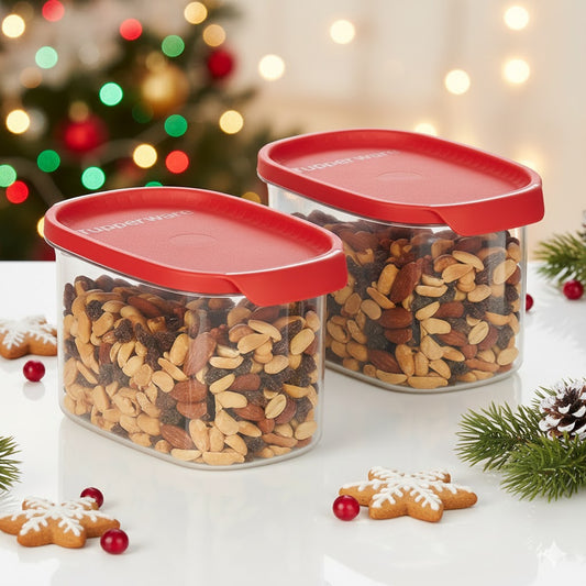 Tupperware Ultra Clear Oval Container 1L – Set of 2