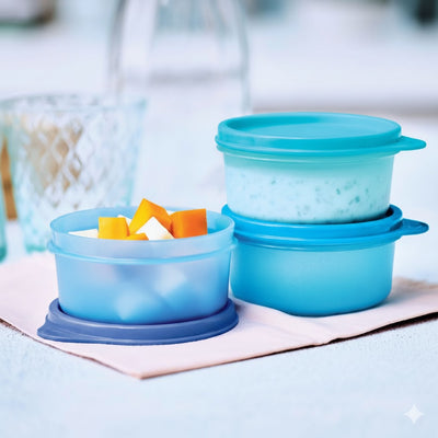 Tupperware Tropical Set of 3 - Airtight Stackable Food Storage Containers