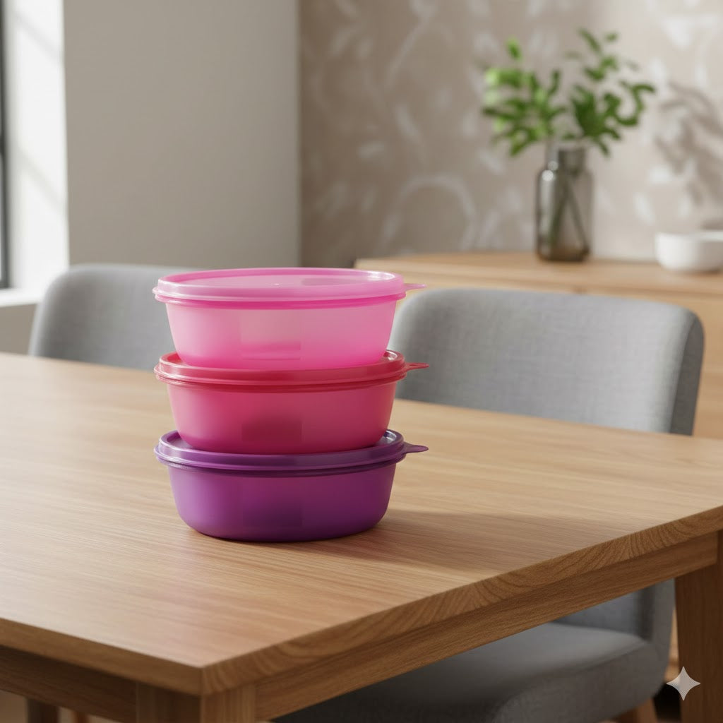 Tupperware SS Bowls 600ml Set of 3