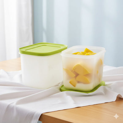 Tupperware Freezer Mate Gen 2 1.1L - Set of 2 | BPA-Free Stackable Freezer Containers