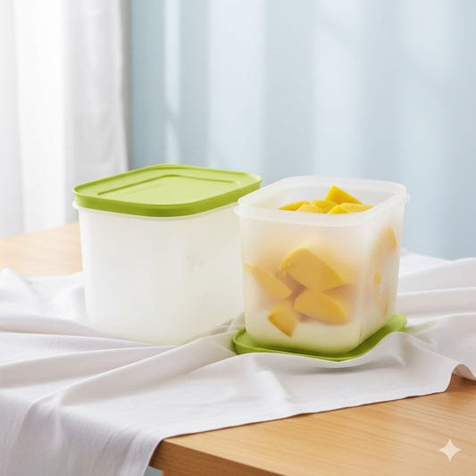 Tupperware Freezer Mate Gen 2 1.1L - Set of 2 | BPA-Free Stackable Freezer Containers