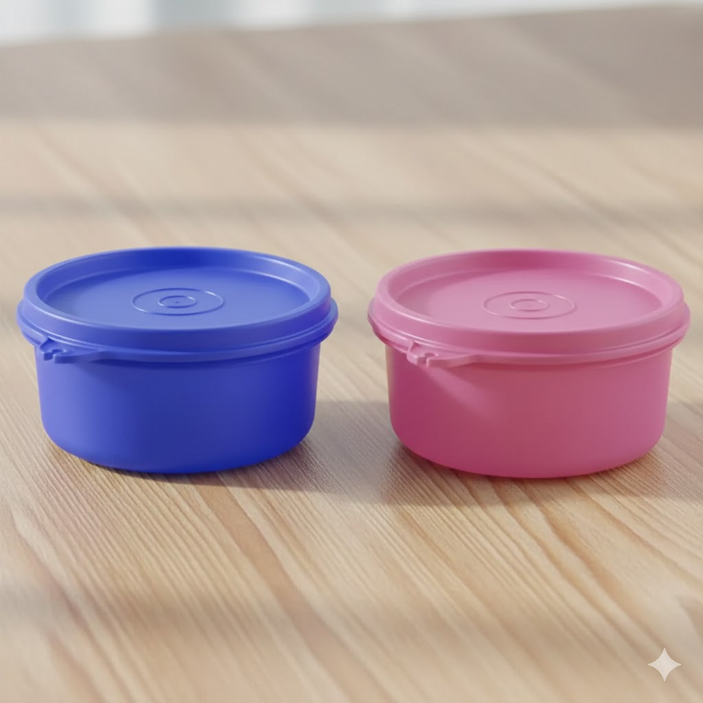 Tupperware Tropical Set of 2 - Airtight Stackable Food Storage Containers