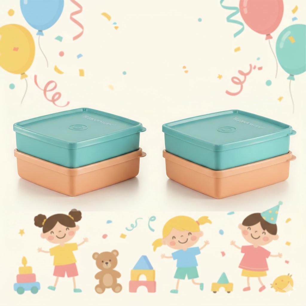 Tupperware Square Away 400ml (Set of 4)