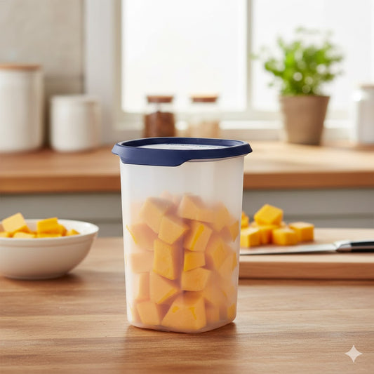 Tupperware One Touch Fresh Container - 1.25L Airtight Storage Small Square
